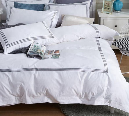 60 Cuenta Ropa pura Cama de cama de algodón para dormir cómodamente en hoteles