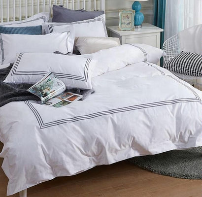 60 Cuenta Ropa pura Cama de cama de algodón para dormir cómodamente en hoteles