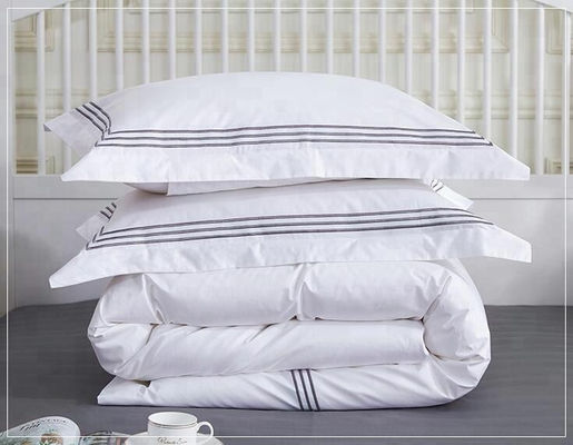 60 Cuenta Ropa pura Cama de cama de algodón para dormir cómodamente en hoteles