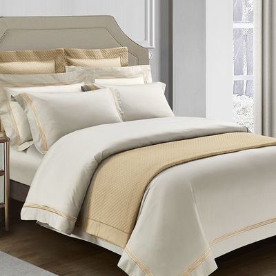Poly Cotton Hotel Comfort Sheet Quilt Cover Cushion Set para 2,2m 7 pies de la cama