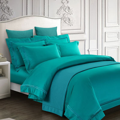 Poly Cotton Hotel Comfort Sheet Quilt Cover Cushion Set para 2,2m 7 pies de la cama
