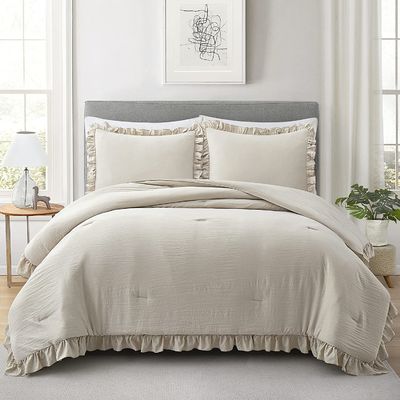 Confección personalizada de 3 piezas Queen Comforter Set de cama de casa de campo Confección con diseño de cama de alfombras