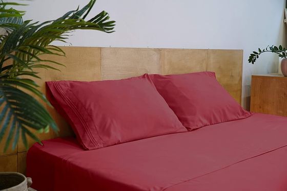 80 gramos de microfibra tres líneas bordado sábanas de cama conjunto 4pcs para el dormitorio