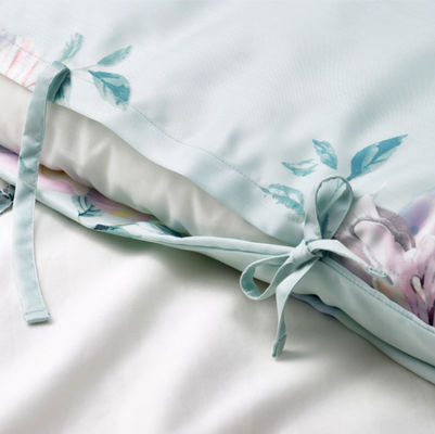 Fin de algodón Impreso de la casa textil 4 piezas de cama de la sábana de la colcha de cubierta diseño personalizable