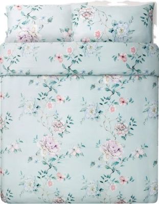 Fin de algodón Impreso de la casa textil 4 piezas de cama de la sábana de la colcha de cubierta diseño personalizable