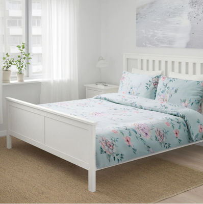 Fin de algodón Impreso de la casa textil 4 piezas de cama de la sábana de la colcha de cubierta diseño personalizable