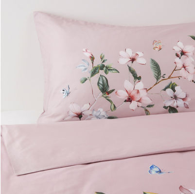 Fin de algodón Impreso de la casa textil 4 piezas de cama de la sábana de la colcha de cubierta diseño personalizable