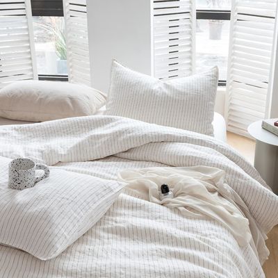 Conjunto de ropa de cama de lino 100% puro 3Pcs de ropa de cama de lino natural